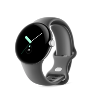 Google Pixel Watch Polished Silver Case/Charcoal Active Band