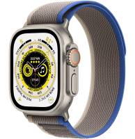 Apple Watch Ultra GPS + Cellular 49mm Titanium Case with Blue/Gray Trail Loop - M/L
