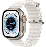 Apple Watch Ultra GPS + Cellular 49mm Titanium Case with White Ocean Band