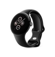 Google Pixel Watch 2 Matte Black Aluminum Case / Obsidian Active Band