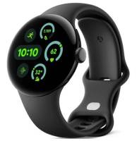 Google Pixel Watch 3 41 mm Wi-Fi Matte Black Aluminum Case/Obsidian Active Band