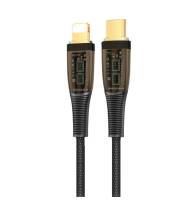 Кабель Remzona з конекторами USB-C (Type-C) та Lightning 30W 1.2м CCL1-01BK