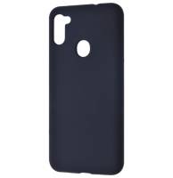 Чехол накладка Silicone Case Samsung M115 (M11)/A115 (A11) Black