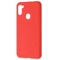Чехол накладка Silicone Case Samsung M115 (M11)/A115 (A11) Red