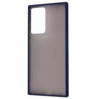 Чехол накладка Matte Color Case (TPU) Samsung Galaxy Note 20 Ultra (Dark Blue)