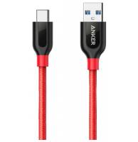 Кабель Anker Powerline+ USB-C to USB-A 3.0 - 0.9m V3 Red (A8168H91)