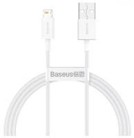 Кабель Baseus Lightning to USB-A Superior Series Fast Charging 2.4A (1m) - White