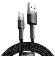 Кабель Baseus USB-C to USB-A Cafule 3A (1m) - Black