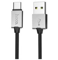 Кабель USB Cable Hoco U49 Refined Steel Type-C Black 1.2m
