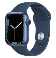 Apple Watch Series 7 GPS 45mm Blue Aluminum Case With Blue Sport Band (MKN83)