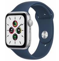 Apple Watch SE GPS 40mm Silver Aluminum Case w. Abyss Blue S. Band (MKNY3)
